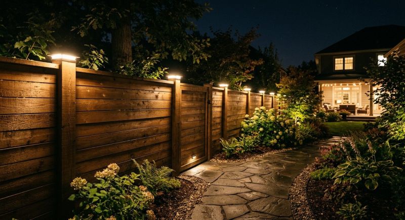 Fence Lighting Installation in Alpharetta, GA