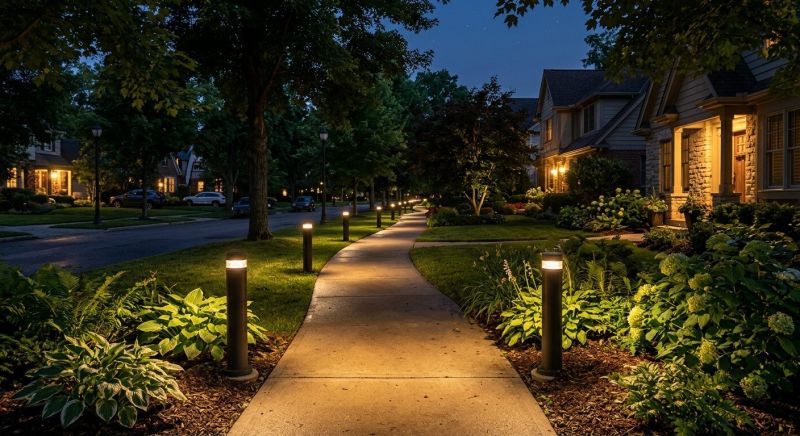 Sidewalk Lighting Installation in Denver County, CO