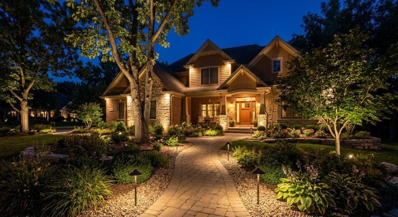 Courtyard Light Installation in Kansas City, MO