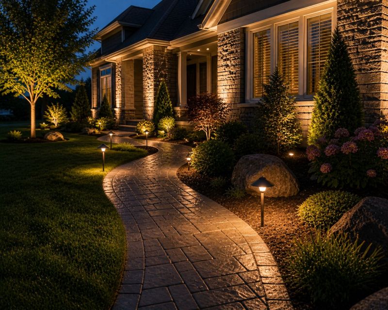 Courtyard Light Installation in Heber City, UT