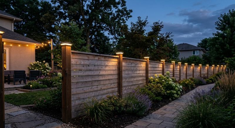 Fence Lighting Installation in Orem, UT