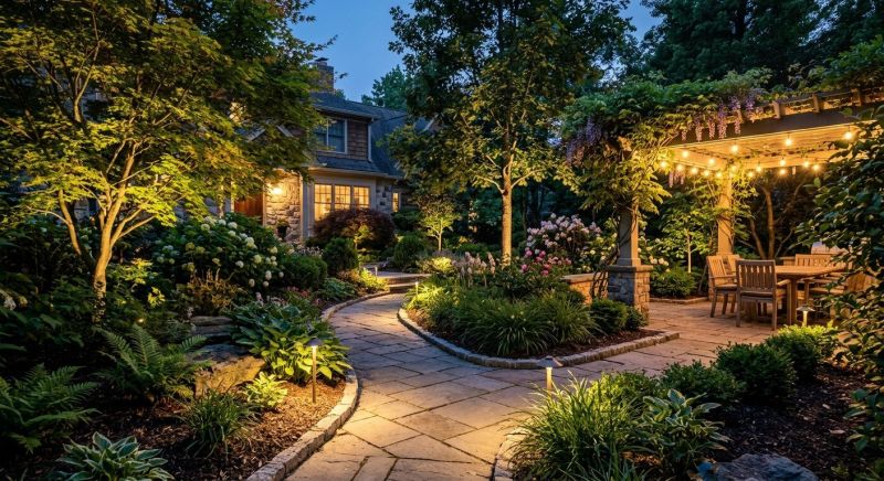 Garden Lighting Installation in Denver County, CO